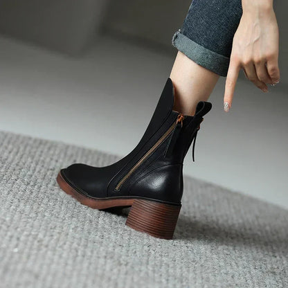 Ludovica | Women’s Elegant Leather Ankle Boots