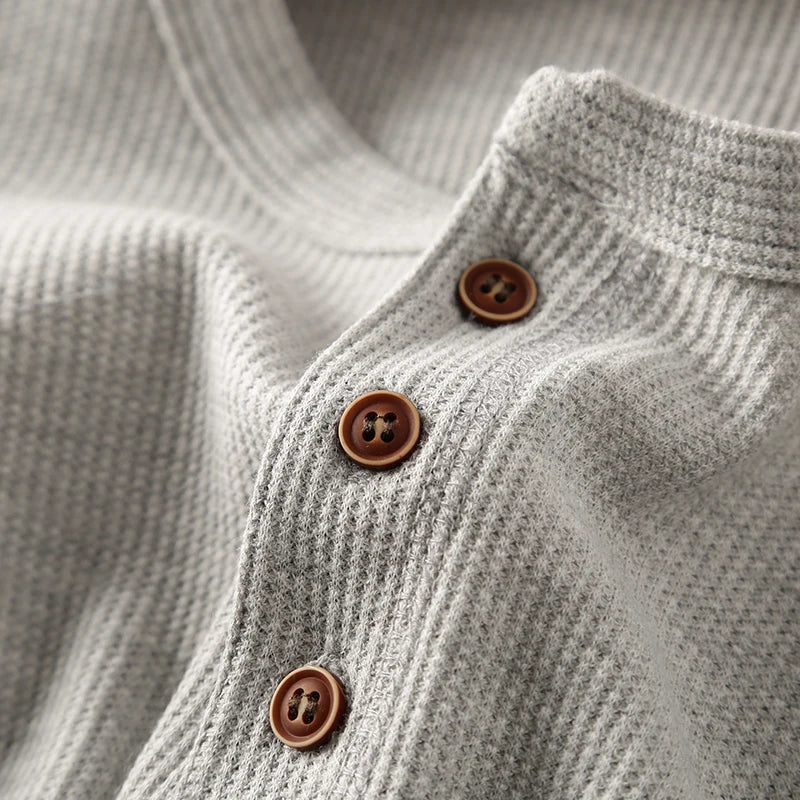 Ravein | Men’s Long Sleeve Henley Shirt
