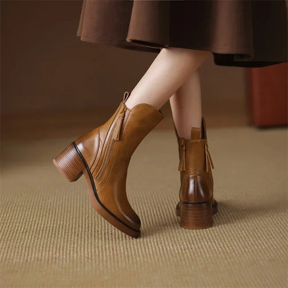 Ludovica | Women’s Elegant Leather Ankle Boots