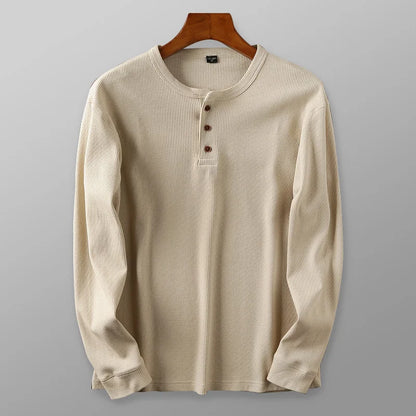 Ravein | Men’s Long Sleeve Henley Shirt
