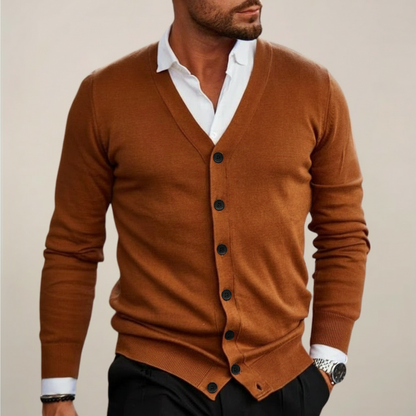 Simon | Men’s V-Neck Button-Up Cardigan