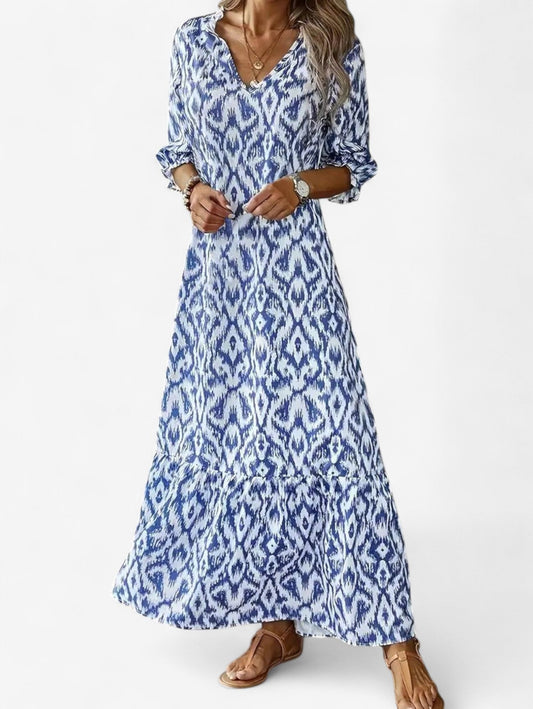 Solevia | Women’s Boho V-Neck Maxi Dress