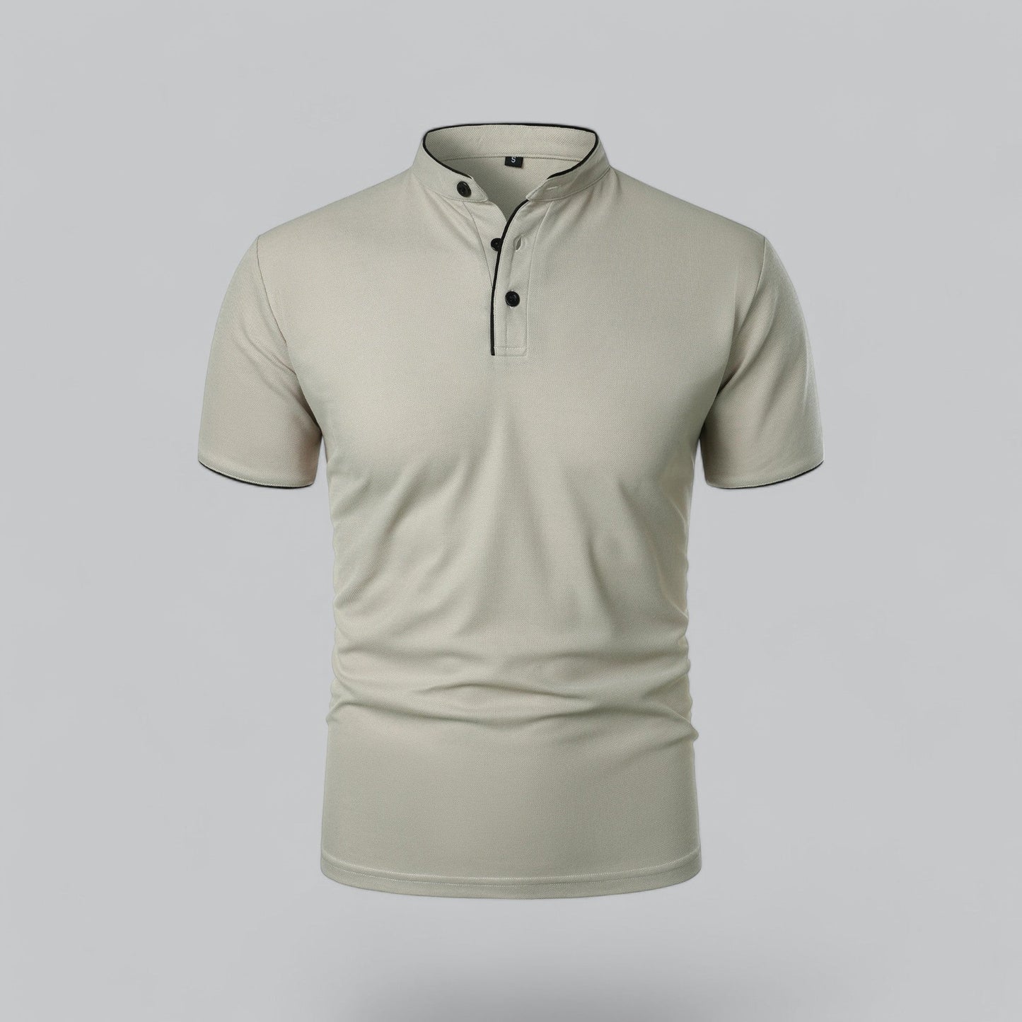 Stellan | Men’s Short Sleeve Collarless Polo