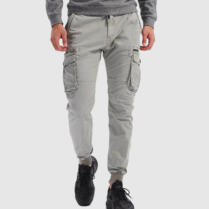 Ravien | Men’s Drawstring Cuffed Cargo Joggers