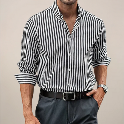 Theo | Men’s Striped Long Sleeve Shirt