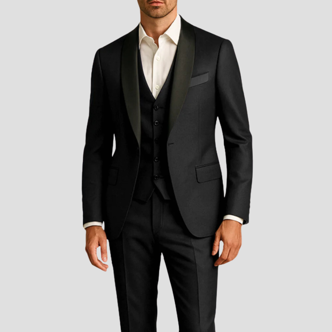 Valeno | Men’s Three-Piece Slim Fit Tuxedo Suit