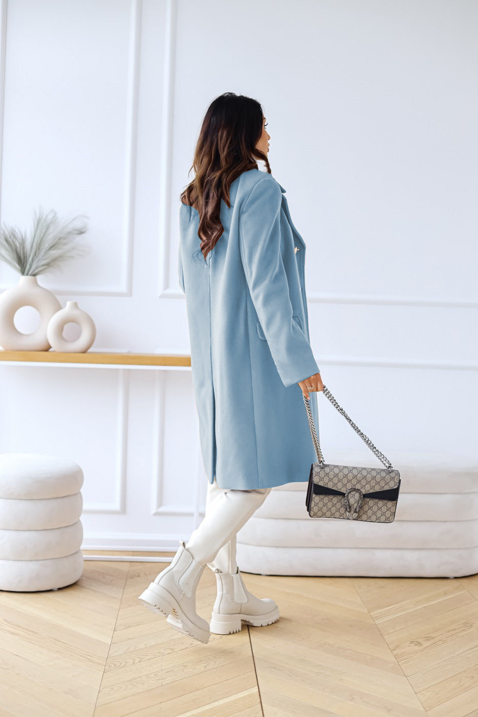Chaunte | Women’s Longline Double Breasted Coat