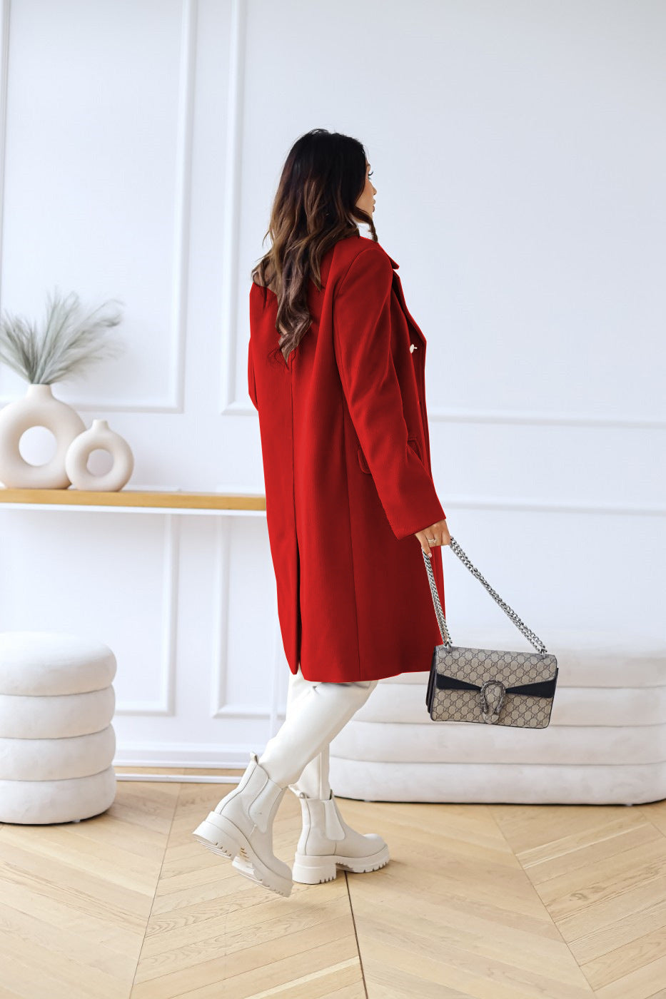 Chaunte | Women’s Longline Double Breasted Coat