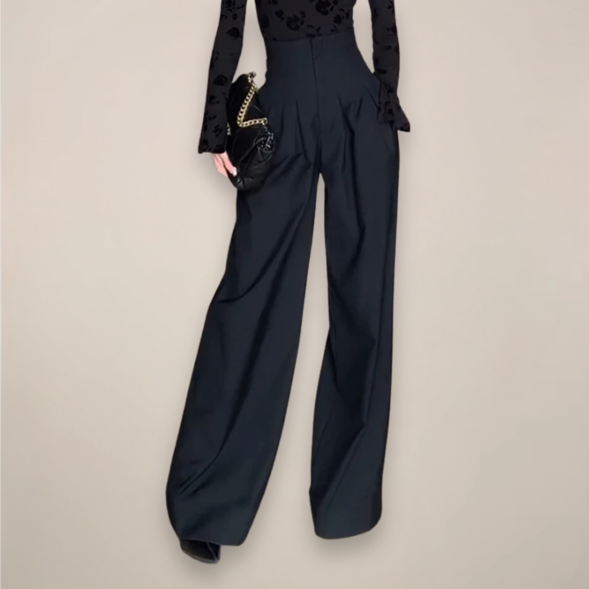 Andie | Women’s High Waisted Wide Leg Trousers