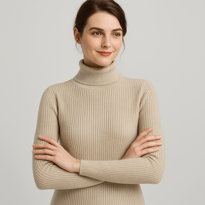 Charlee | Women’s Ribbed Turtleneck Sweater