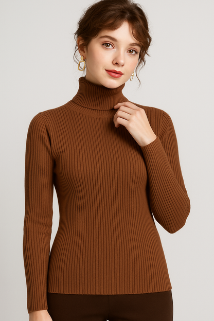 Charlee | Women’s Ribbed Turtleneck Sweater