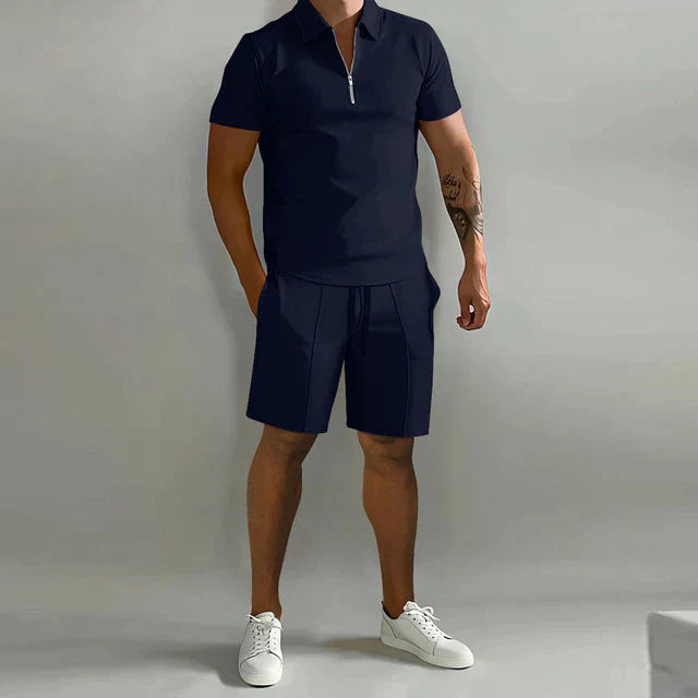 Virel | Men’s Polo & Shorts Two-Piece Set