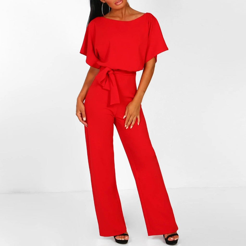 Sabheena | Women’s Belted Elegant Jumpsuit
