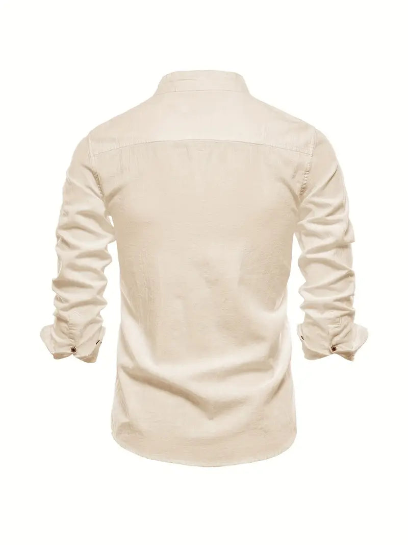 Gerom | Men’s Long Sleeve Slim Fit Shirt