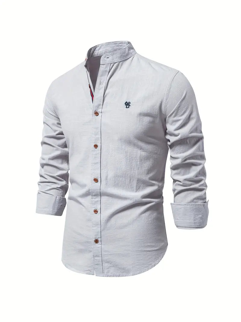 Gerom | Men’s Long Sleeve Slim Fit Shirt