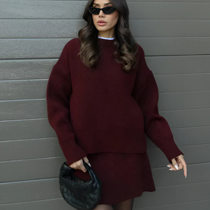 Amelie | Women’s Coordinated Sweater & Skirt Set