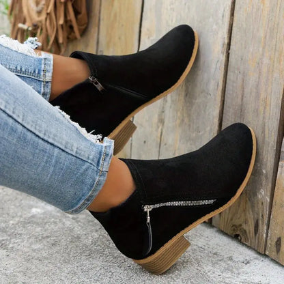 Klara | Women’s Elegant Zip Ankle Boots