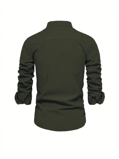 Gerom | Men’s Long Sleeve Slim Fit Shirt