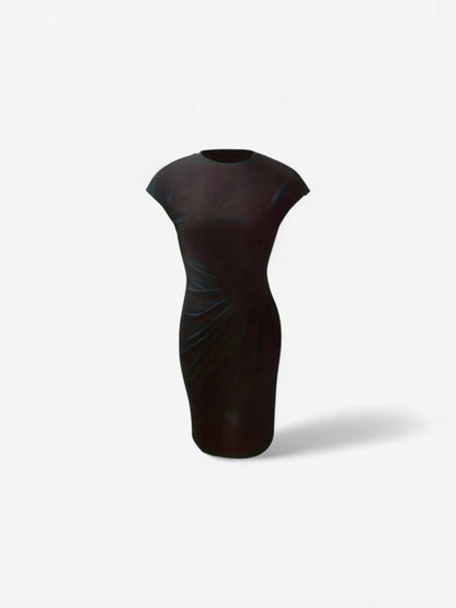 Selvara | Women’s Ruched Wrap Midi Dress