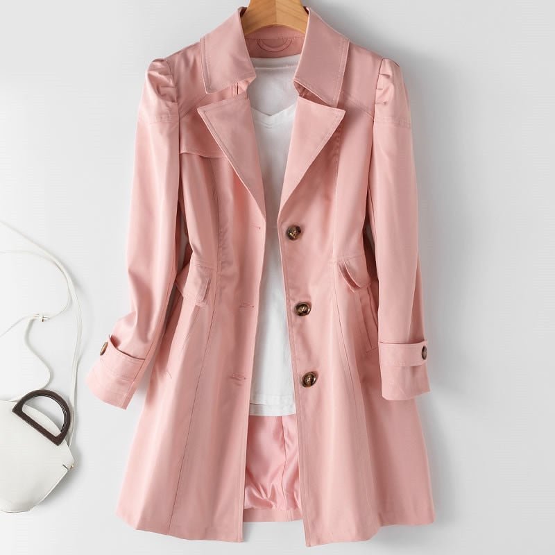 Chiapie | Women’s Single-Button Trench Coat