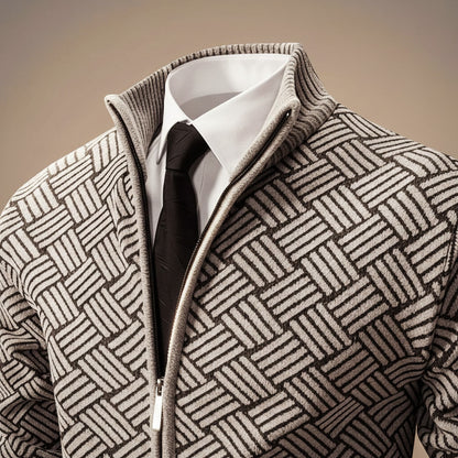 Zoro | Men’s Organic Cotton Blend Zig-Zag Jacket