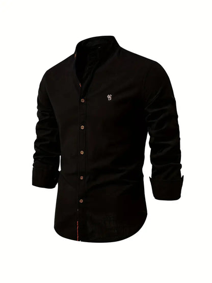 Gerom | Men’s Long Sleeve Slim Fit Shirt