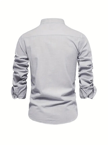Gerom | Men’s Long Sleeve Slim Fit Shirt