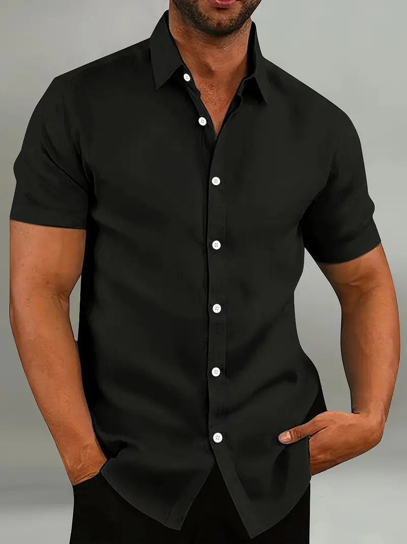 Bresen | Men’s Short Sleeve Casual Shirt