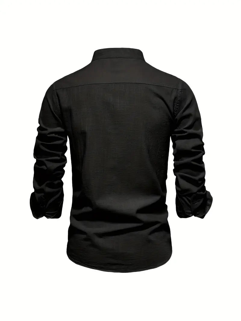 Gerom | Men’s Long Sleeve Slim Fit Shirt