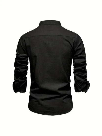 Gerom | Men’s Long Sleeve Slim Fit Shirt