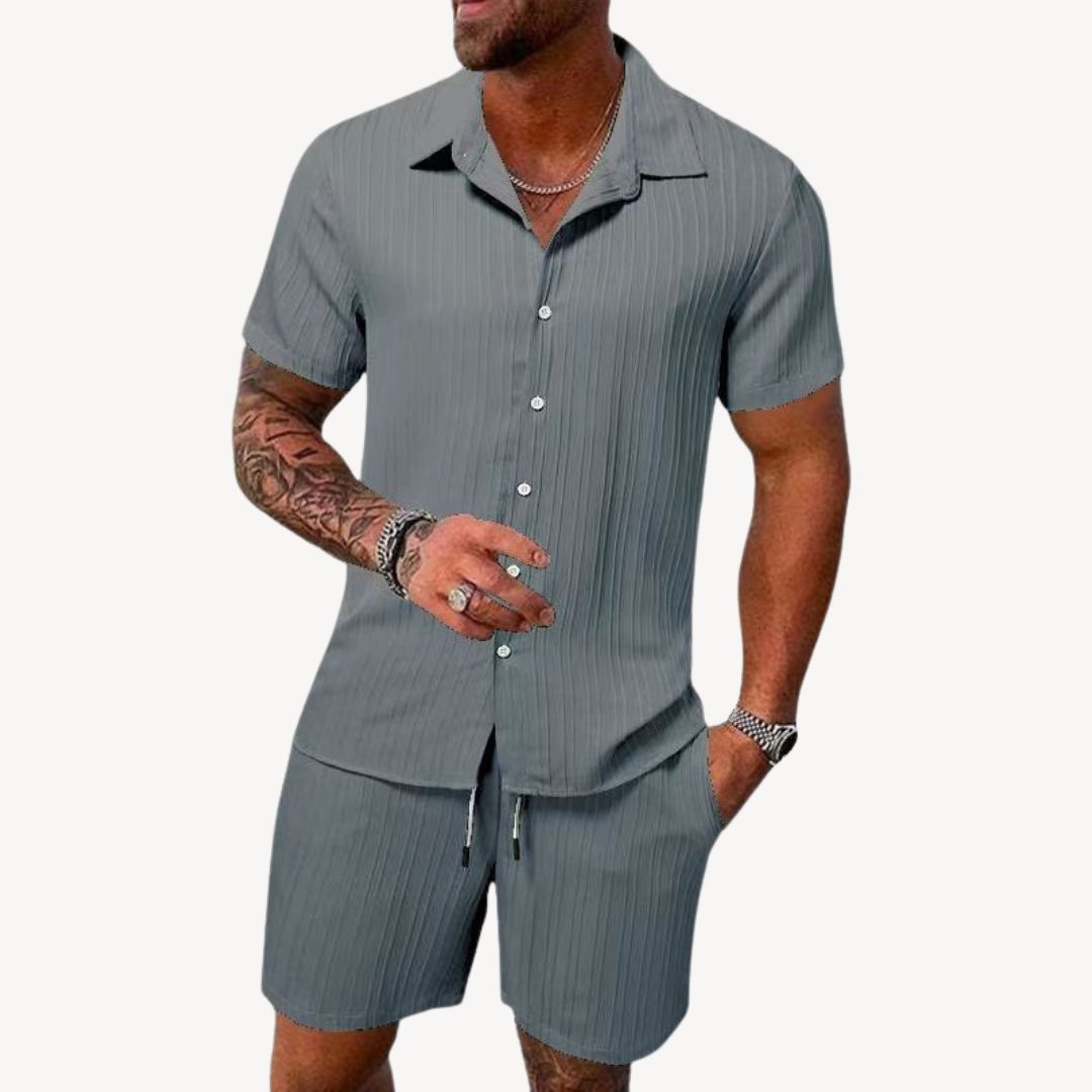 Nicson | Men’s Casual Shirt & Shorts Set