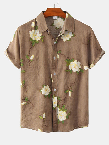Florein | Men’s Floral Short Sleeve Shirt