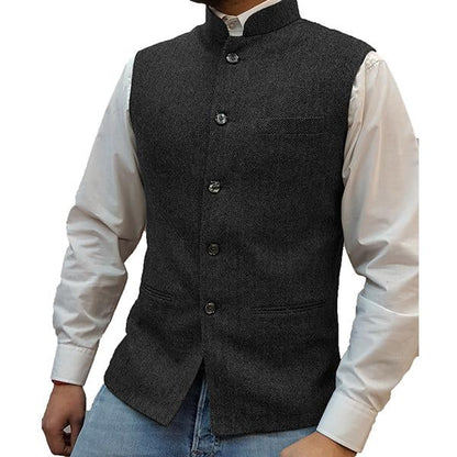 Rendaj | Men’s Stand Collar Vest