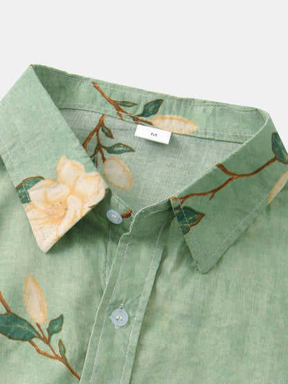 Florein | Men’s Floral Short Sleeve Shirt
