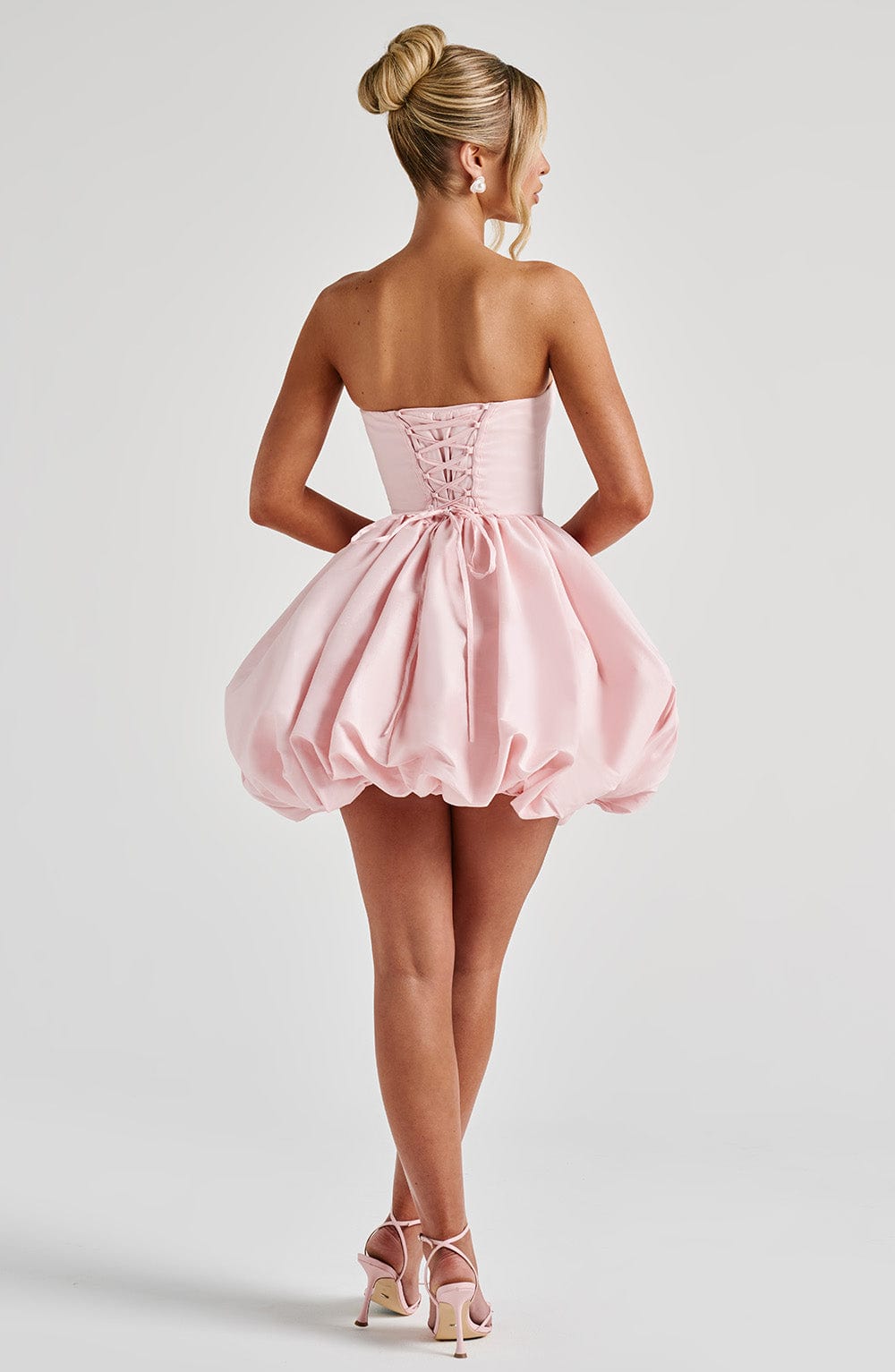 Annila | Women’s Strapless Puff Ball Mini Dress