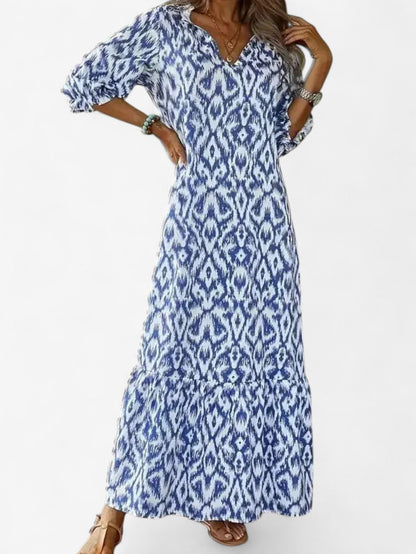 Solevia | Women’s Boho V-Neck Maxi Dress