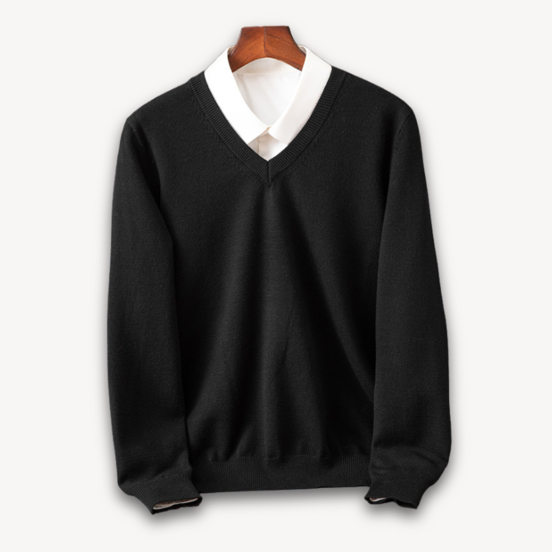 Vanelo | Men’s Premium Soft Blend V-Neck Sweater