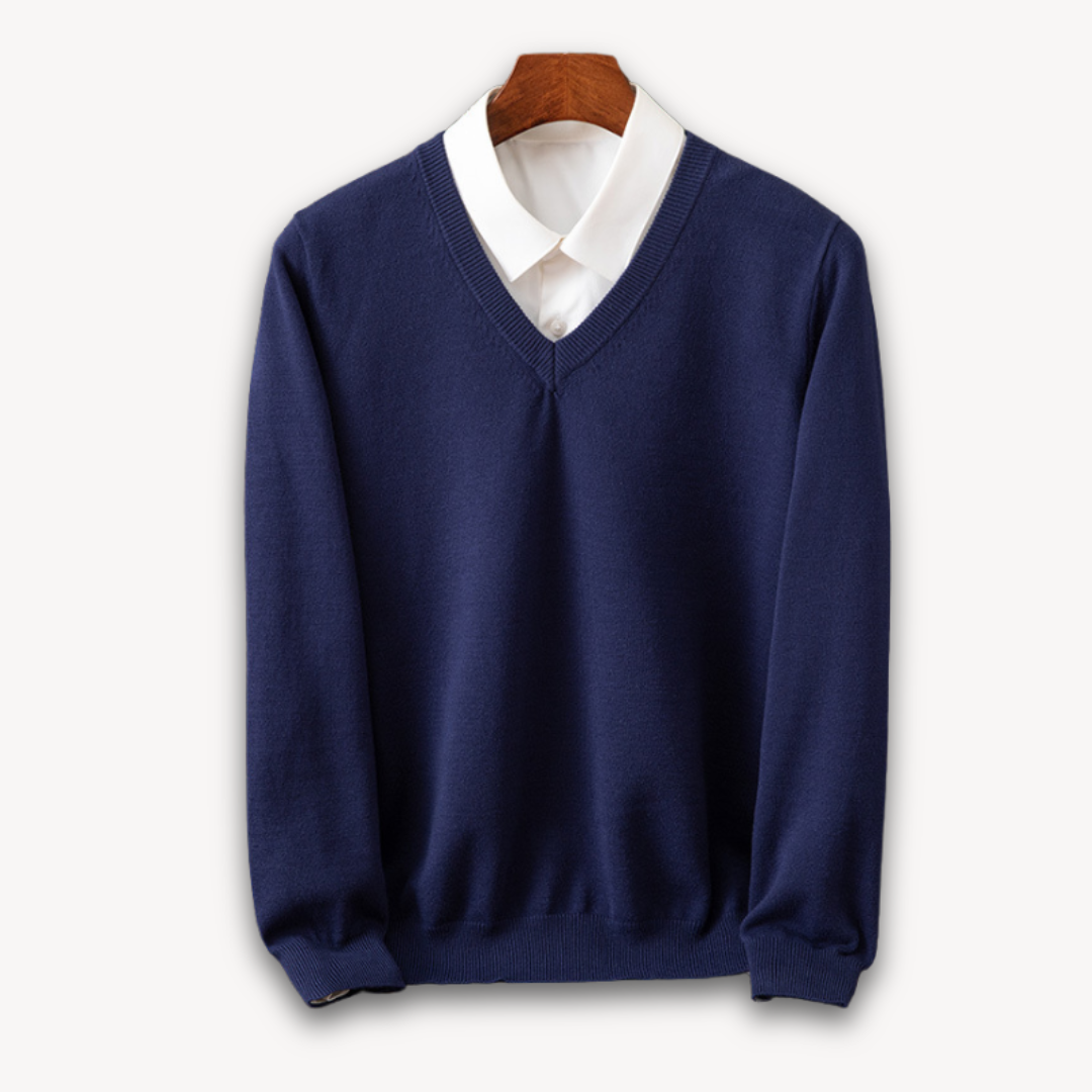 Vanelo | Men’s Premium Soft Blend V-Neck Sweater