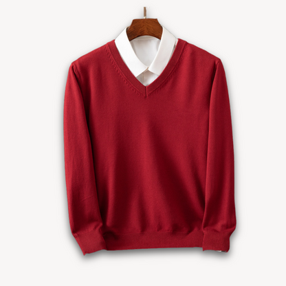 Vanelo | Men’s Premium Soft Blend V-Neck Sweater