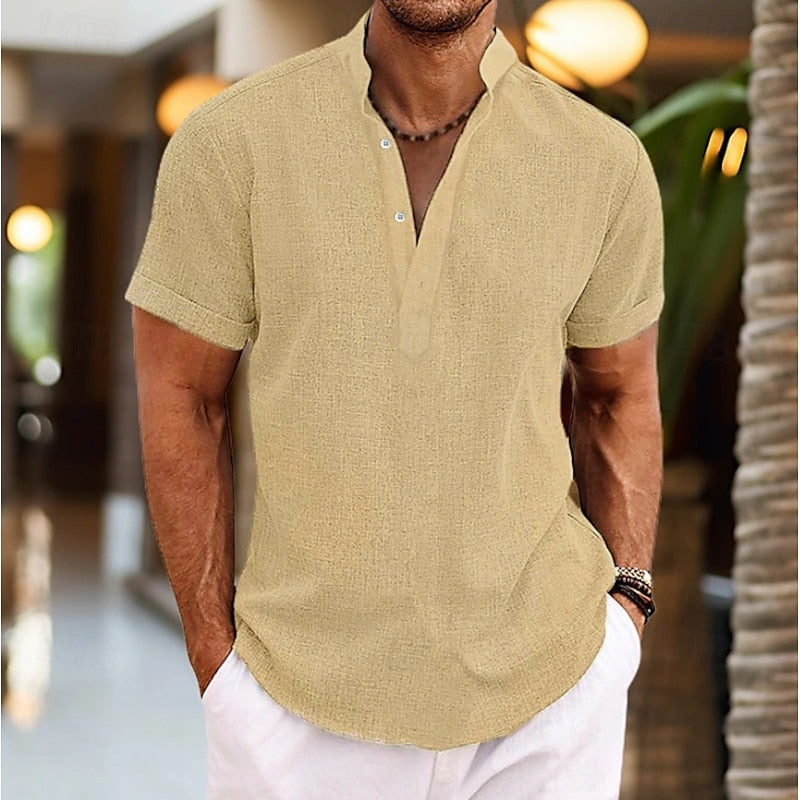 Sorvian | Men’s Lightweight Band Collar Shirt
