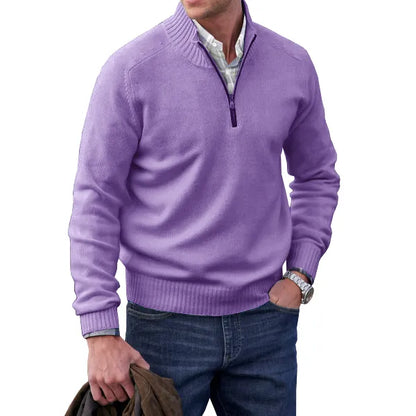 Aldin | Men’s Luxury Cashmere Zip Sweater
