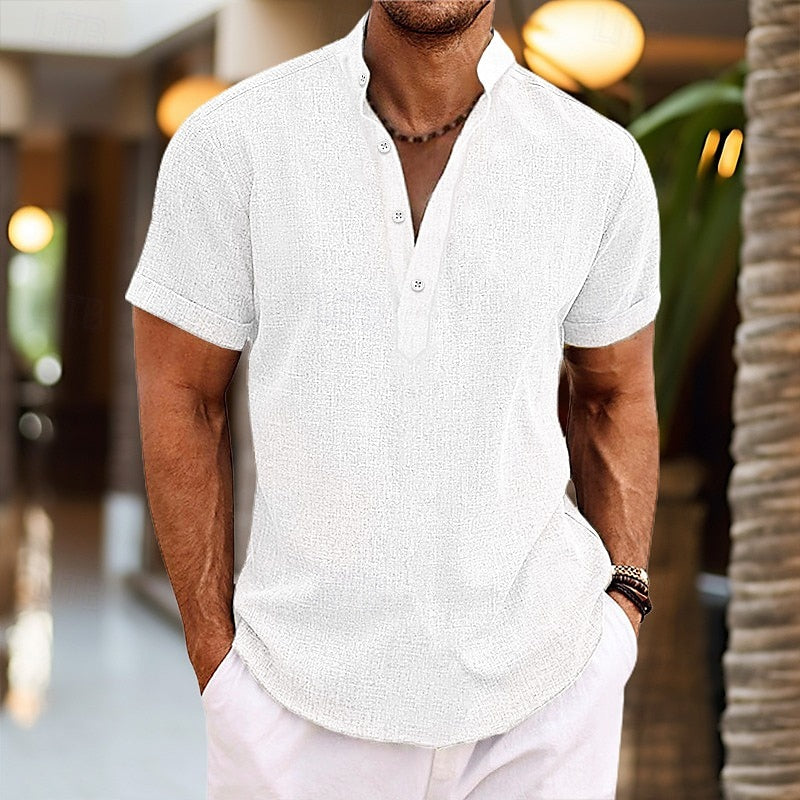 Sorvian | Men’s Lightweight Band Collar Shirt