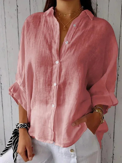Daniela | Women’s Casual Linen-Cotton Shirt