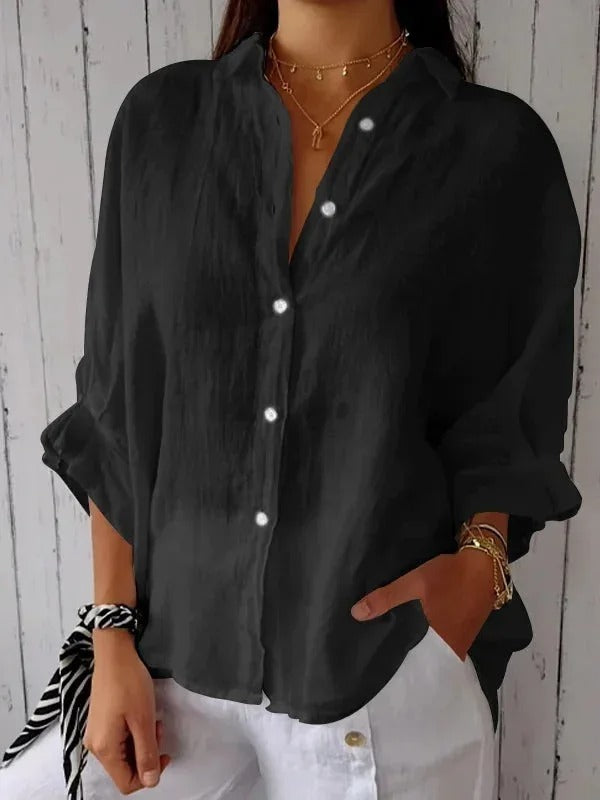 Daniela | Women’s Casual Linen-Cotton Shirt