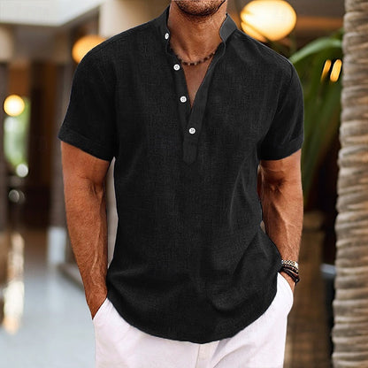 Sorvian | Men’s Lightweight Band Collar Shirt